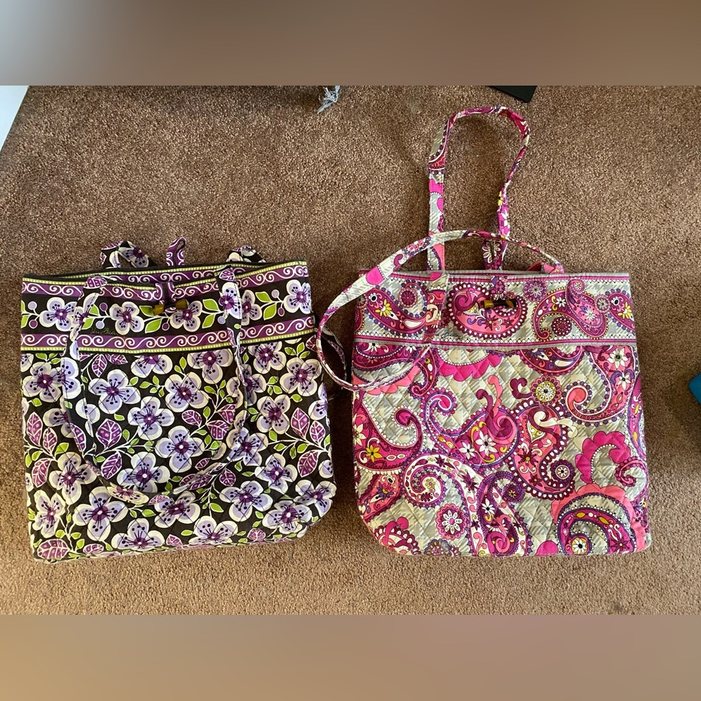 Two Vera Bradley totes